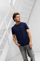 Dadado Bambu T-Shirt Heren Donkerblauw - Maat M - Kleur: Donkerblauw | Soccerfanshop