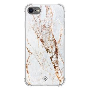 iPhone SE (2020/2022) / 8 / 7 shockproof hoesje - Marmer goud