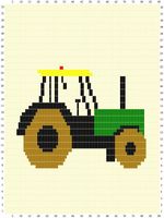 Sunarts doe het zelf pakket model Traktor 100 x 232 cm artikelnummer D390