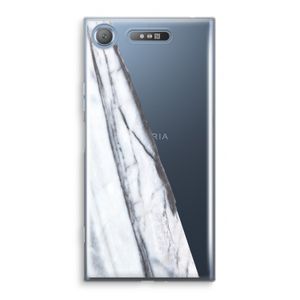 Gestreepte marmer: Sony Xperia XZ1 Transparant Hoesje