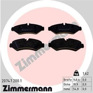 Remblokkenset, schijfrem 207472001