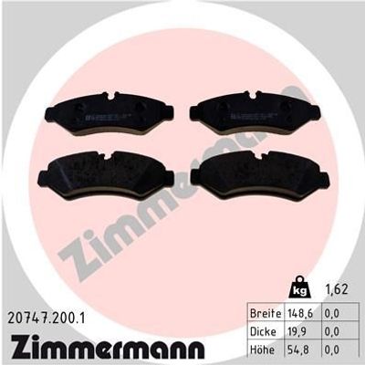 Remblokkenset, schijfrem 207472001