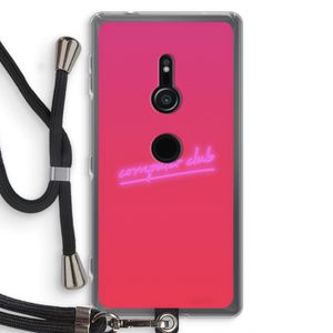 Vice Glow: Sony Xperia XZ2 Transparant Hoesje met koord