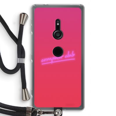 Vice Glow: Sony Xperia XZ2 Transparant Hoesje met koord