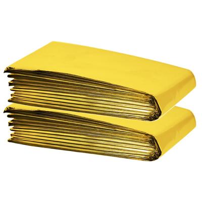 Benson Nooddeken goud/zilver - 2x - 130 x 210 cm - reddingsdeken - isolatiedeken - onderkoeling deke
