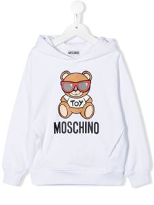 Moschino Kids hoodie à imprimé Teddy Bear - Blanc