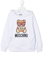 Moschino Kids hoodie à imprimé Teddy Bear - Blanc