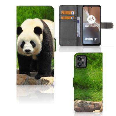 Motorola Moto G32 | Telefoonhoesje | Met pasjeshouder | Panda