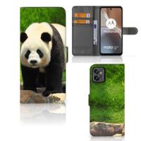 Motorola Moto G32 | Telefoonhoesje | Met pasjeshouder | Panda