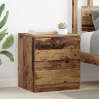 Nachtkastje 2 pcs Oud hout 45 x 39 x 50 cm Bewerkt hout
