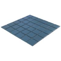 The Mosaic Factory Patterns Mozaïektegel - 30.9x30.9cm - wand en vloertegel - navy blue matt SM48710
