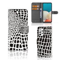 Samsung Galaxy A73 5G | Telefoonhoesje | Met pasjeshouder | Slangenprint