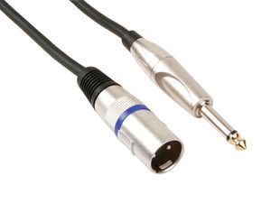 Xlr-kabel xlr mannelijk naar jack 6.35 mm mono 6 m - Velleman