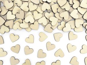 Houten Confetti Hartjes (50st)