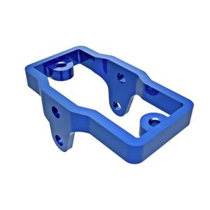 Traxxas TRX-9739-BLUE Servohouder blauw, aluminium TRX-4M