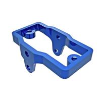 Traxxas TRX-9739-BLUE Servohouder blauw, aluminium TRX-4M