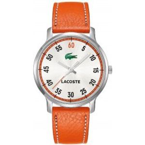 Horlogeband Lacoste 2000568 / LC-41-3-14-2199 Leder Oranje 20mm