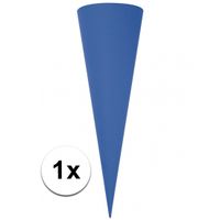 Puntvormige knutsel schoolzak blauw 70cm - thumbnail