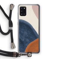 Geo #1: Samsung Galaxy A31 Transparant Hoesje met koord