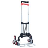 VidaXL Traptrolley inklapbaar 70 kg aluminium zilverkleurig