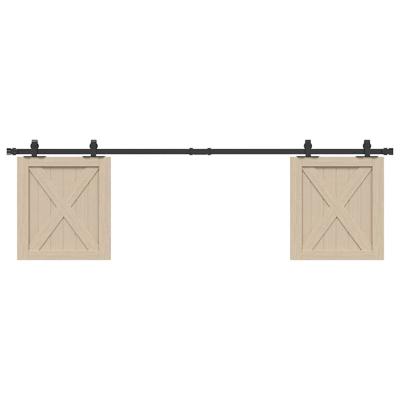 VidaXL Ophangset voor schuifdeur 183 cm koolstofstaal