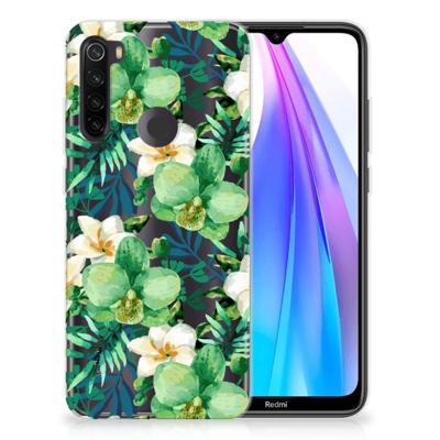 Xiaomi Redmi Note 8T | TPU Case | Orchidee Groen
