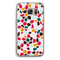 Colored Giraffe: Samsung Galaxy S7 Transparant Hoesje