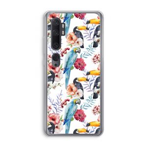 Bloemen tukan: Xiaomi Mi Note 10 Pro Transparant Hoesje