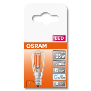 OSRAM 4058075432901 LED-lamp Energielabel F (A - G) E14 Speciale vorm 2.8 W = 25 W Neutraalwit (Ø x l) 26 mm x 65 mm 1 stuk(s)