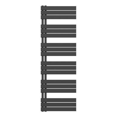 Handdoekradiator BWS Boss Links aansluiting 1021W 180x60 cm Mat Zwart Boss & Wessing