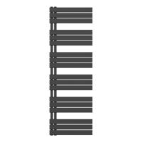 Handdoekradiator BWS Boss Links aansluiting 1021W 180x60 cm Mat Zwart Boss & Wessing