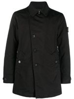 Stone Island Compass-patch single-breasted coat - Noir