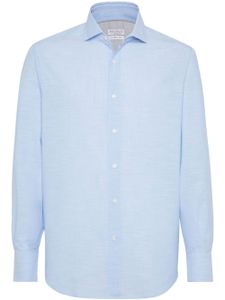 Brunello Cucinelli chemise classique - Bleu