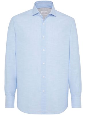 Brunello Cucinelli chemise classique - Bleu