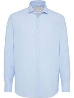 Brunello Cucinelli chemise classique - Bleu