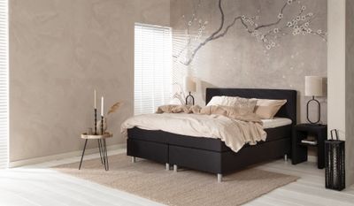 Boxspring Dramman | 100x210| lichtgrijs | totaalBED | eenpersoons