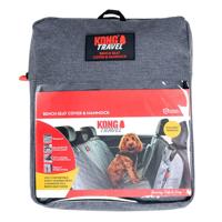 KONG 2-in-1 Autodeken Bench Seat Cover en Hangmat, antraciet-rood KONG 2-in-1 Autodeken Bench Seat Cover en Hangmat, antraciet-rood