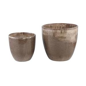 PTMD Aleix Brown ceramic basic pot round SV2