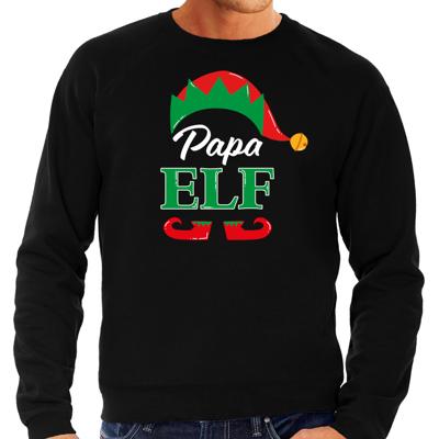Foute Kersttrui - Papa elf - zwart - heren - Kerst sweaters / kleding Foute Kersttrui - Papa elf - zwart - heren - Kerst sweaters / kleding