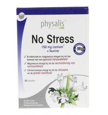 Physalis Supplementen No Stress 30Tabletten