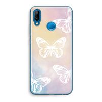 White butterfly: Huawei P20 Lite Transparant Hoesje