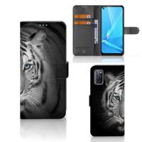 OPPO A72 | OPPO A52 | Telefoonhoesje | Met pasjeshouder | Tijger