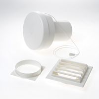 Tilmar Muurdoorvoerset fresh 80 wit/wit - thumbnail