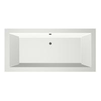 Xenz Society Duobad - 190x90x53 - afvoer Midden - acryl - wit mat 6854-03
