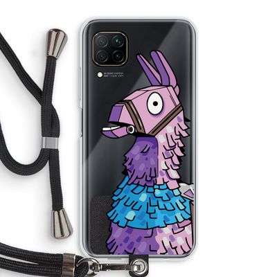 Lama: Huawei P40 Lite Transparant Hoesje met koord
