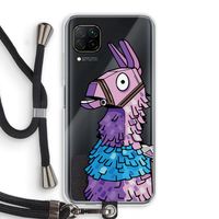 Lama: Huawei P40 Lite Transparant Hoesje met koord Lama: Huawei P40 Lite Transparant Hoesje met koord