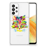 Samsung Galaxy A33 5G Telefoonhoesje met Naam Cat Color