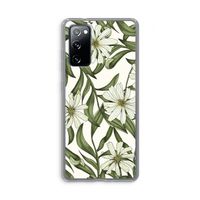 Wit bloemenpatroon: Samsung Galaxy S20 FE / S20 FE 5G Transparant Hoesje Wit bloemenpatroon: Samsung Galaxy S20 FE / S20 FE 5G Transparant Hoesje