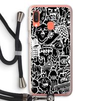 Vexx Black Mixtape: Samsung Galaxy A20e Transparant Hoesje met koord
