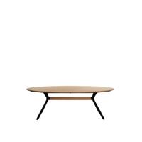 Light&living Eettafel 240x100x76 cm NORI eiken hout naturel-zwart